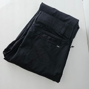 Men's Hurley Jet Set Flat Front Tech Pants - Black - 34x29 - NWOT